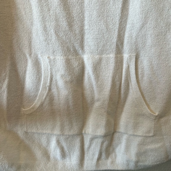 Barefoot Dreams CozyChic Ultra Lite Raglan Pullover Bright White Ultra Soft Cozy - Picture 4 of 6